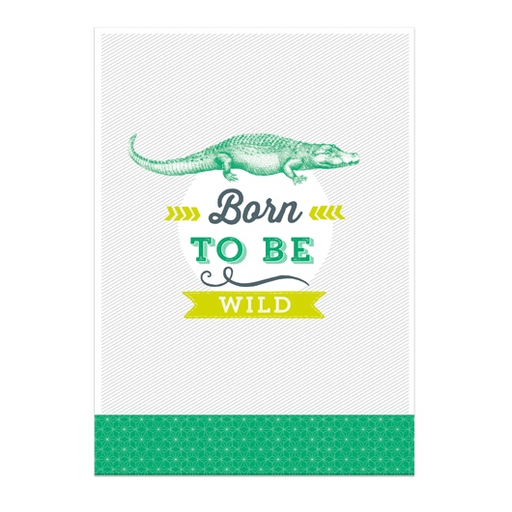 Born Wild Tea Towel