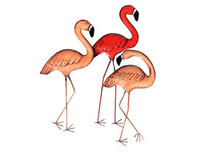 3 Flamingo Wall Art