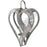 Silver heart candle holder