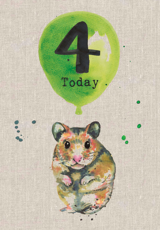 4 Today - Childrens Birthday Card - Sarah Kelleher