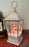 Snowman Lantern Light Up Spinning Snow Globe Lantern