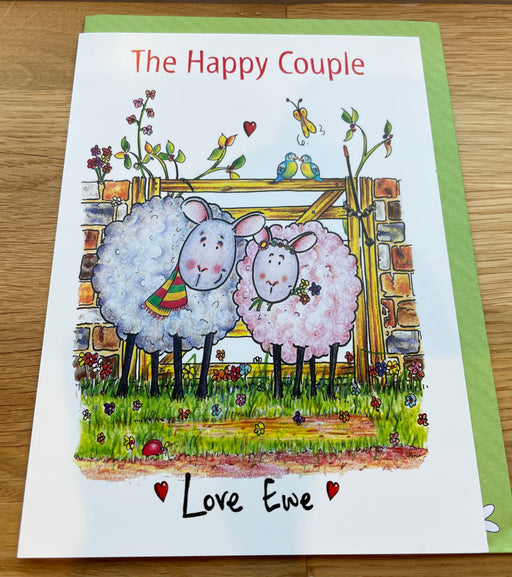 Wedding Card - The Happy Couple - Love Ewe