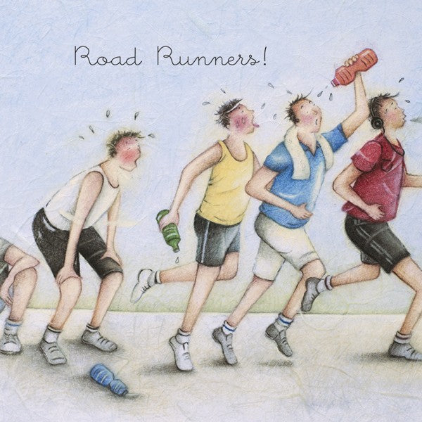 Road Runners! Man's Greeting Card