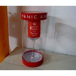 Wine Glass - NOW PANIC AND FREAK OUT