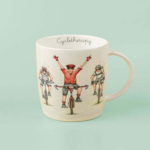 Man Friend Mug - Cycletherapy- Berni Parker Bone China Mug, Designed and Made in the UK