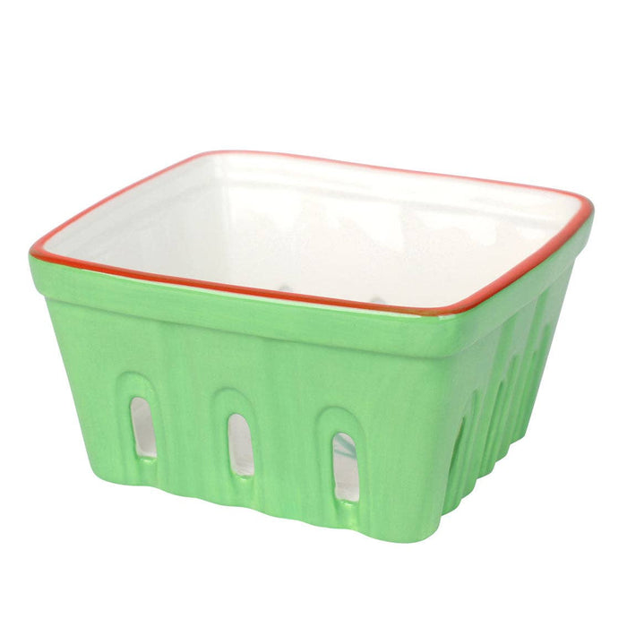 Tomato Ceramic Punnet – 15cm Stoneware Fruit & Vegetable Bowl for Kitchen Décor