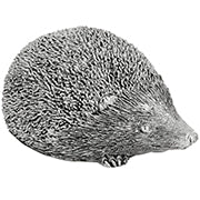 Hill 1975 Small Silver Hedgehog, Resin, Mixed, one