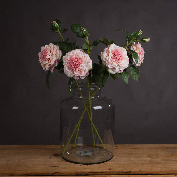 Artificial Pink Garden Rose Sprays - 3 stems