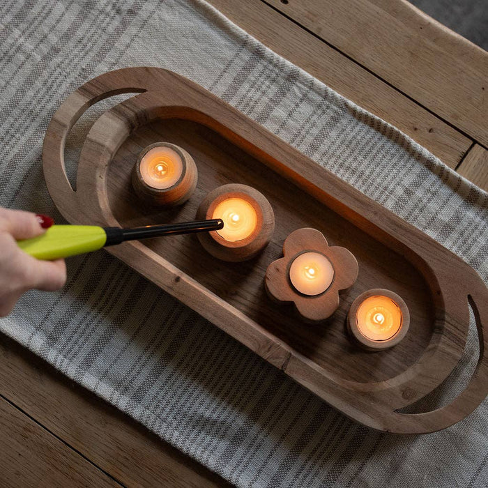 Reims Acacia Wood Serving Tray – Narrow Wooden Display & Serving Tray