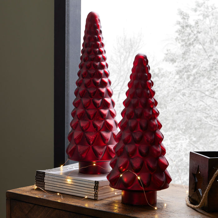 Noel Collection Ruby Red Decorative Tree