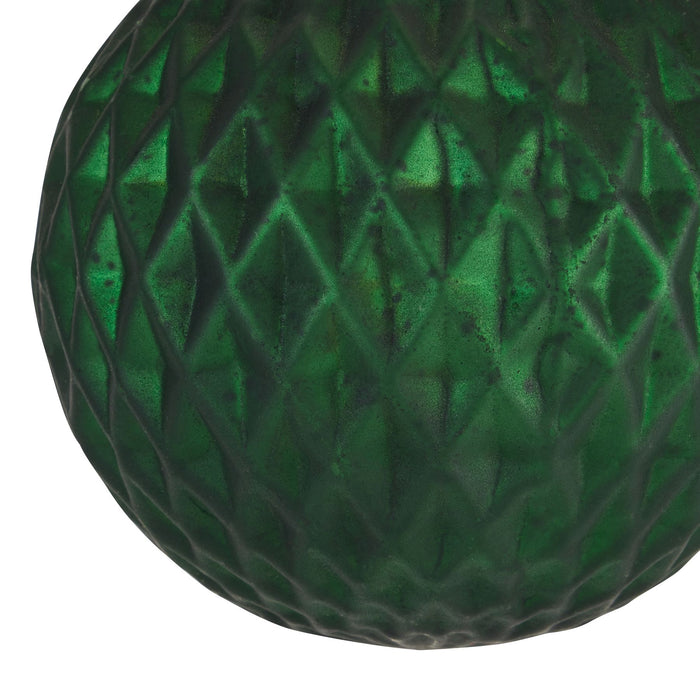 The Noel Collection Forest Green Honeycomb Bauble