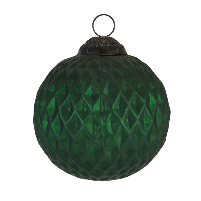 The Noel Collection Forest Green Honeycomb Bauble