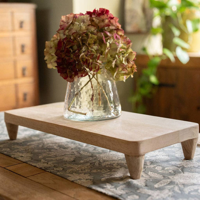 Beynac Wooden Table Riser – Mango Wood Serving & Display Stand