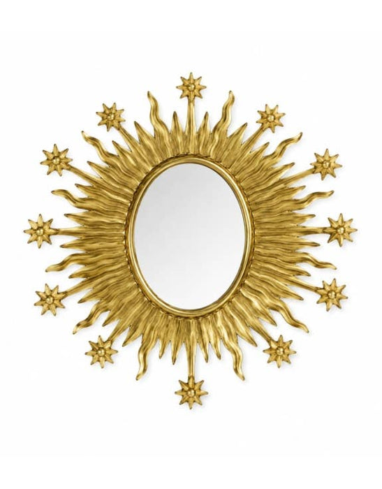Gold Ex-Voto "Celeste" Sun Wall Mirror
