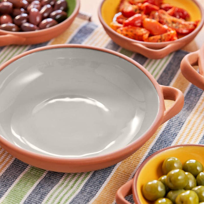 Sintra Terracotta Serving Dish – Large Stoneware Tapas & Sharing Platter. White