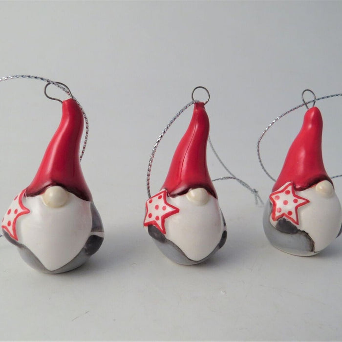 Star Gonks! Ceramic Hanging Christmas Tree Decorations - Set of 3