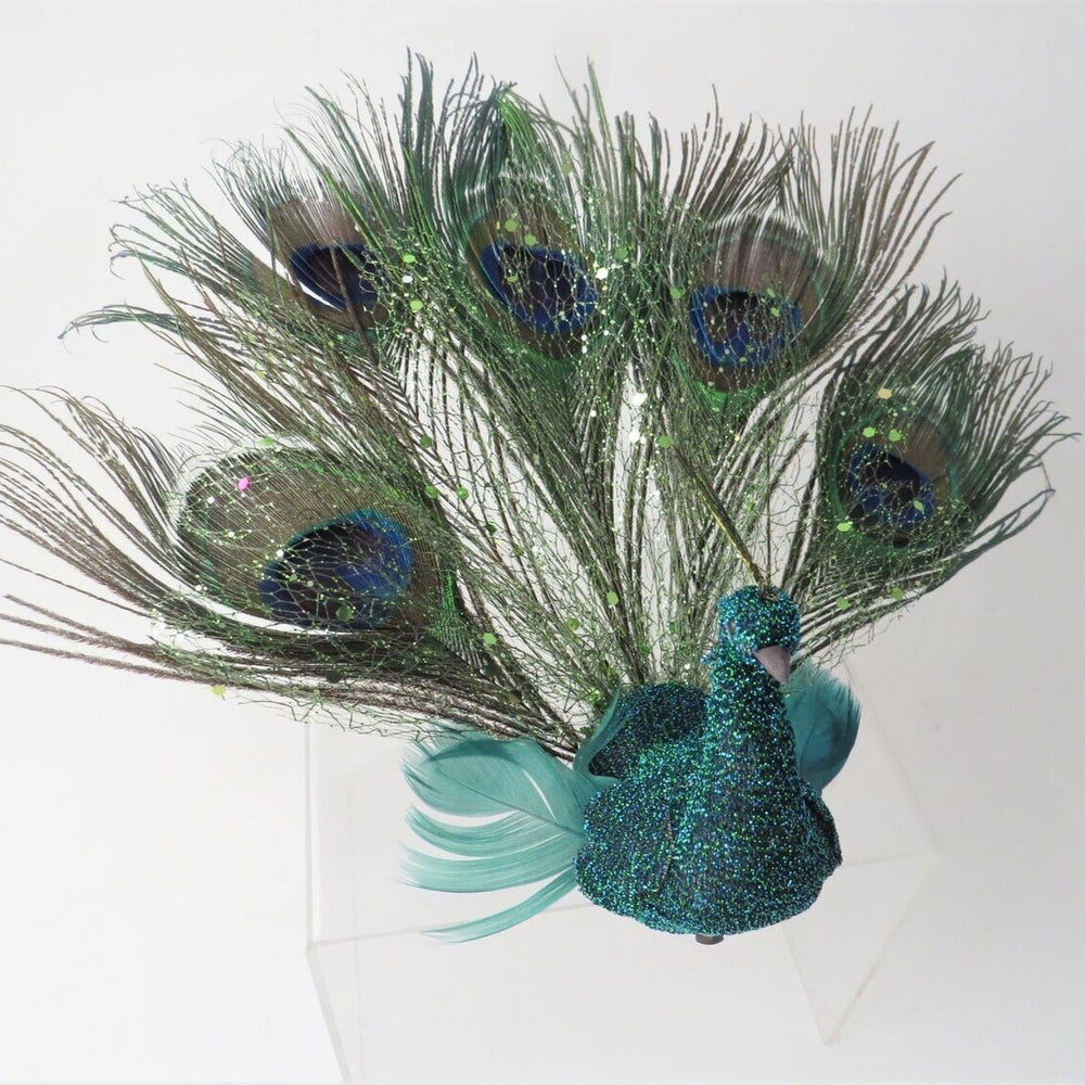 Clip On Peacock - Bird Christmas Tree Decorations