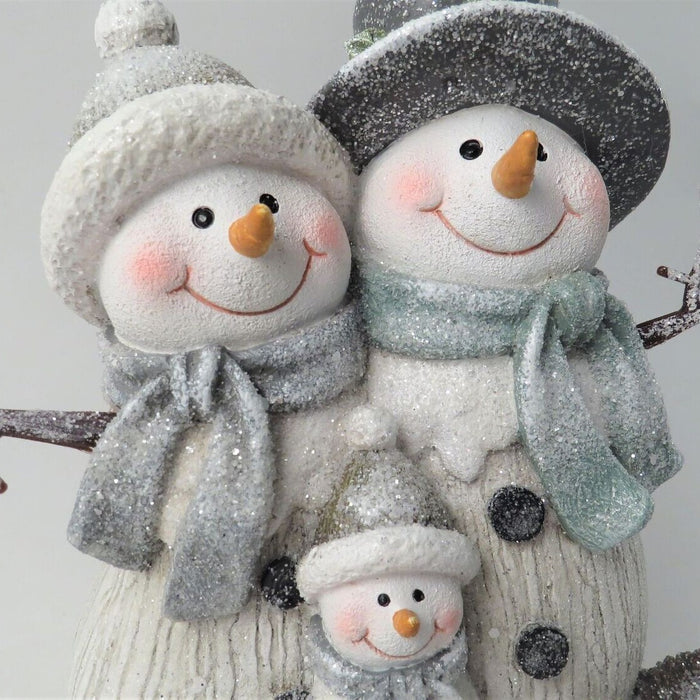 Resin Snowman Family