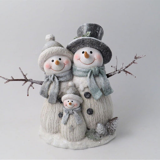 Resin Snowman Family