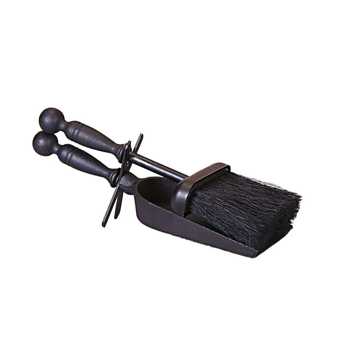 Small Black Hearth Tidy - Brush and Pan