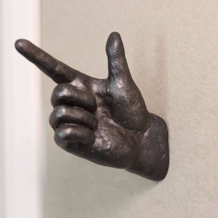 Pointed Finger Coat Hook - Quirky Decorative Hand Wall Hook