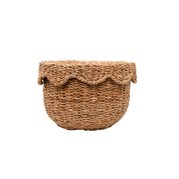 Bangali Seagrass Storage Baskets with Lid – Set of 3 Woven Baskets