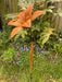 Lily metal garden flower 125cm - GingerInteriors.co.uk