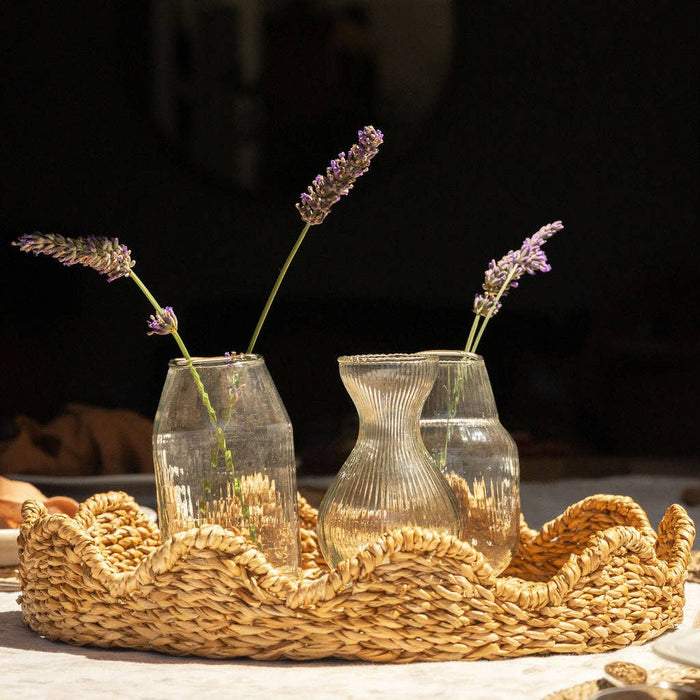 Bangali Seagrass Storage Baskets with Lid – Set of 3 Woven Baskets