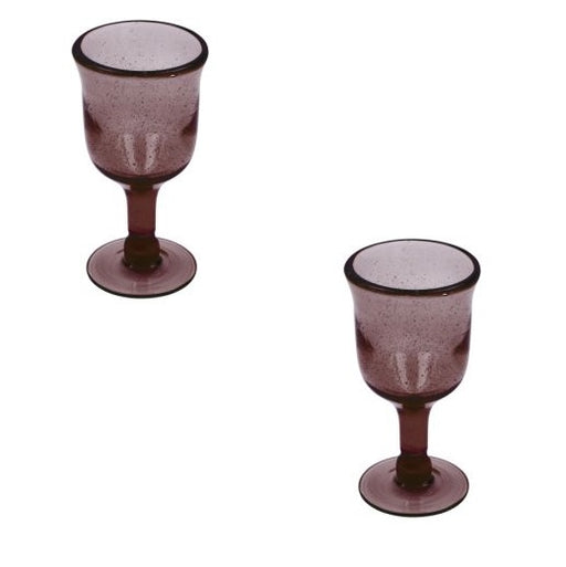 Eightmood Tall Purple Drinking Glass Set