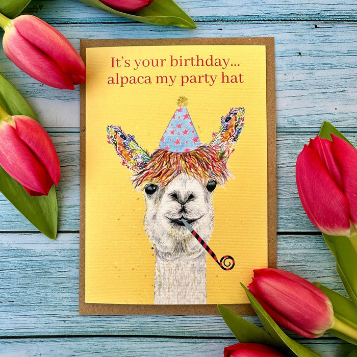 Alpaca Birthday |  Eco Friendly Card Cute Colourful Farm