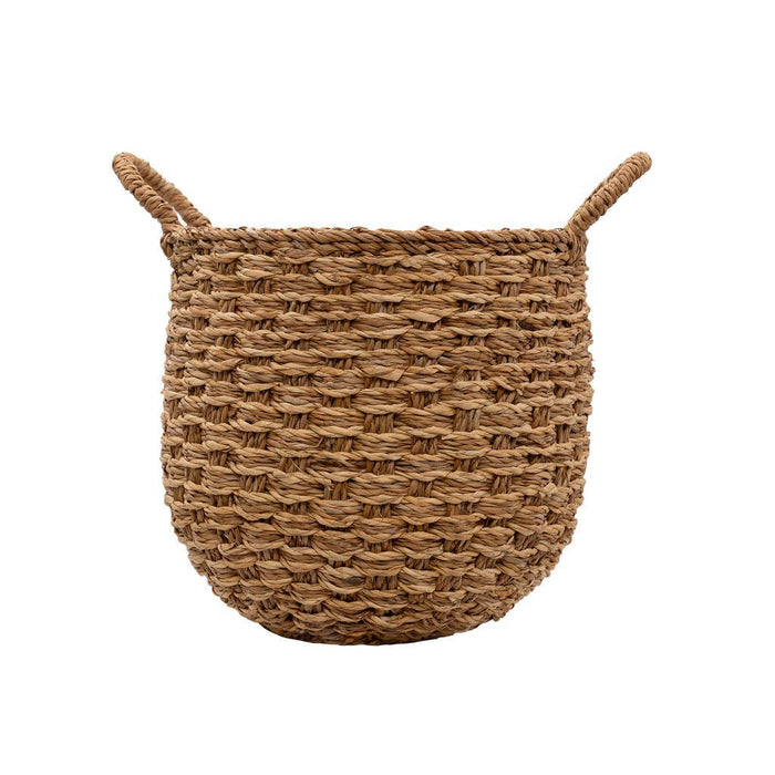 Banar Handwoven Seagrass Basket Set of 2 – Natural & Bleached Seagrass.