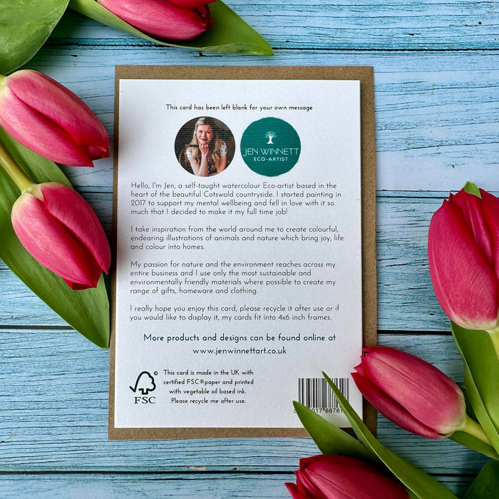 Wonderful Friend Hare and Tortoise | Eco Friendly Card Cute