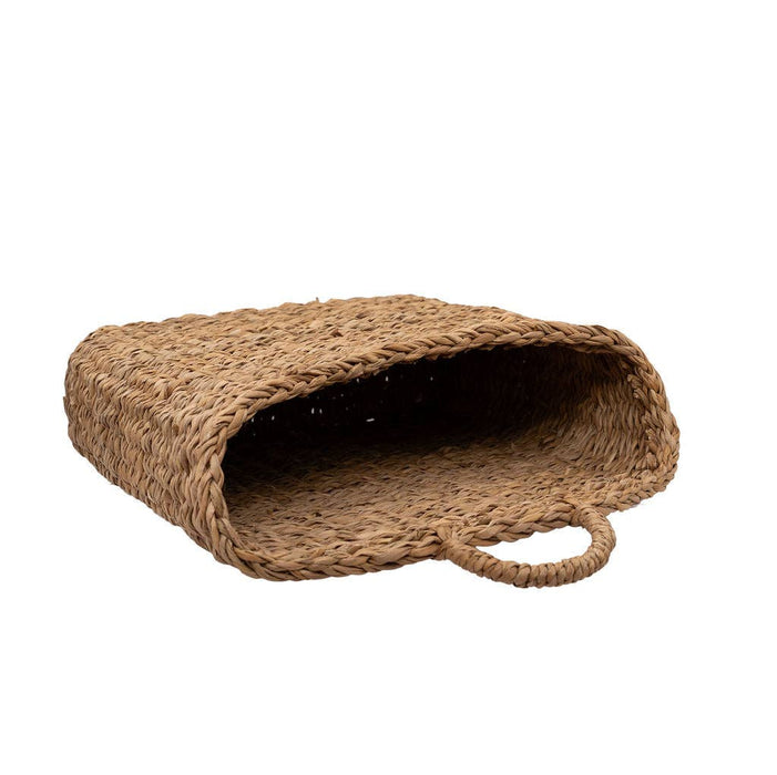 Tuarag Natural Seagrass Hanging Basket | Slim Storage