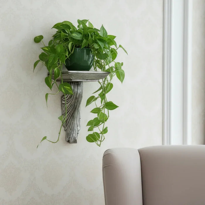 Antique Silver Plinth - Small Silver Wall Plinth - GingerInteriors.co.uk