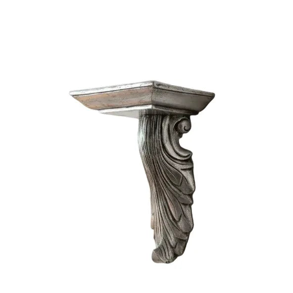 Antique Silver Plinth - Small Silver Wall Plinth - GingerInteriors.co.uk