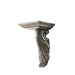 Antique Silver Plinth - Small Silver Wall Plinth - GingerInteriors.co.uk