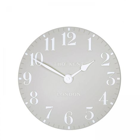 Arabic Dove Grey 12inch Wall Clock - Thomas Kent DS