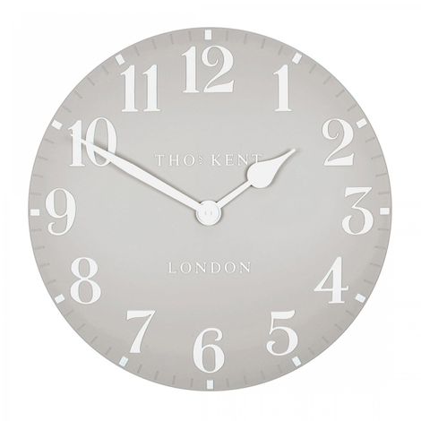Dove Grey Arabic Wall Clock - 20inch Thomas Kent DS