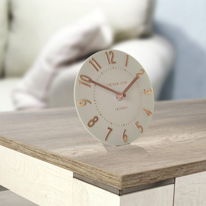 Thomas Kent 6" Mantel Clock Mulberry Rose Gold