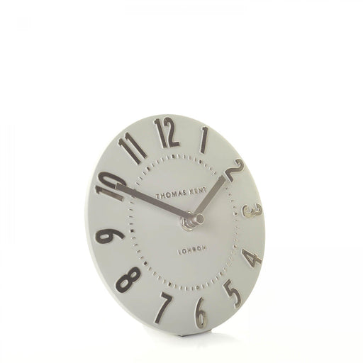 Thomas Kent 6″ Silver Cloud Mulberry Mantel Clock