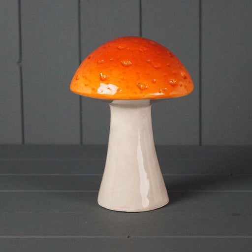 Ceramic Orange Toadstool - Two Sizes