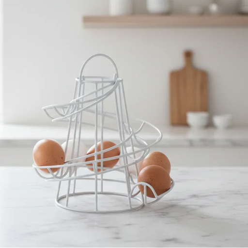 Brompton Chalk Steel Storage Egg Run - GingerInteriors.co.uk