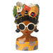 Pineapple Melon Hat Lady Pot with Oversized Sunglasses - GingerInteriors.co.uk