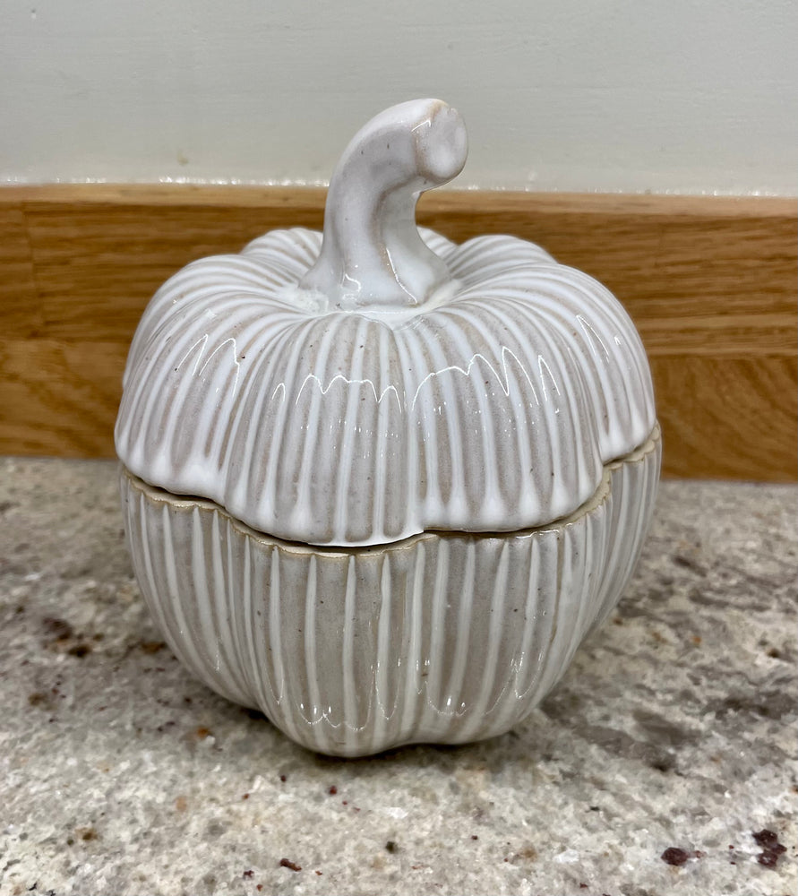 Ceramic Pumpkin Pot with Lid