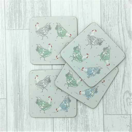 Hen Sweet Hen Coasters Set