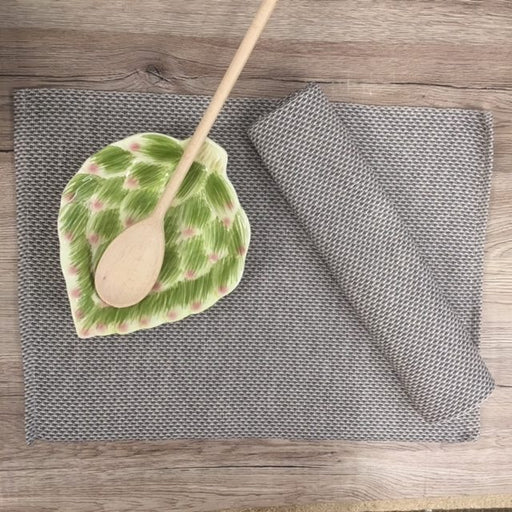 Grey Woven Cloth Placemats Set