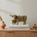 Gold Highland Cow & Calf - GingerInteriors.co.uk