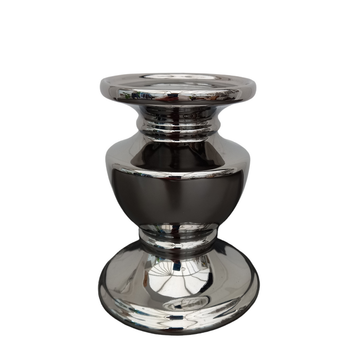 Tall Pretoria Silver Candlestick