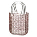 Pink Glass Weaved Bag with Handles - GingerInteriors.co.uk