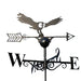 Owl Weathervane - UK Made Solid Steel - GingerInteriors.co.uk